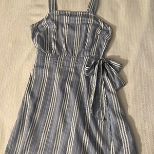 Blue stripe romper